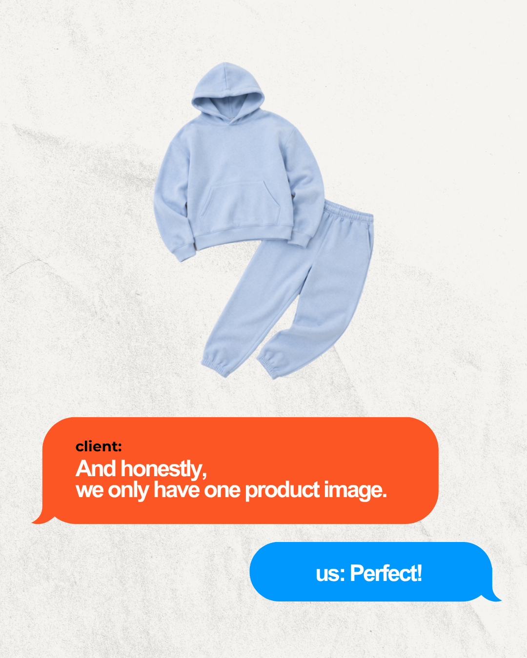 Client says they only have one product image