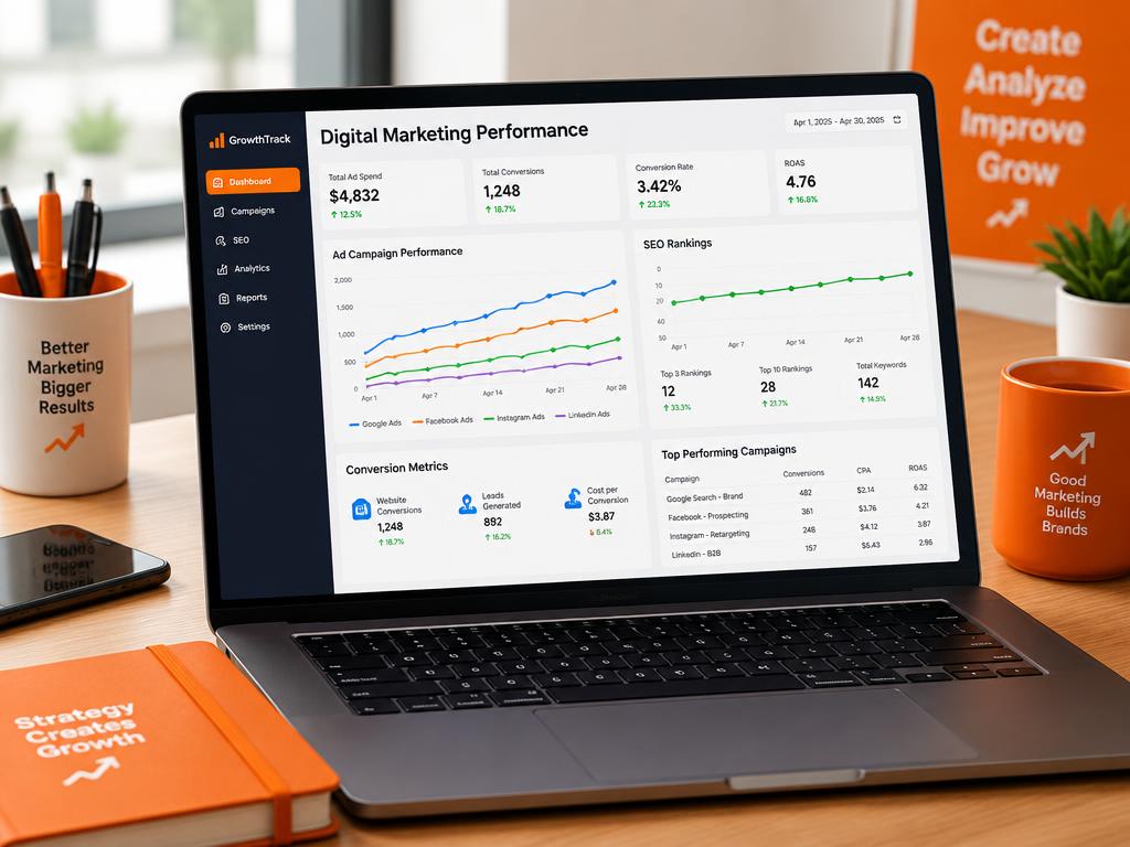 Digital marketing example — Paid Media / SEO / Content